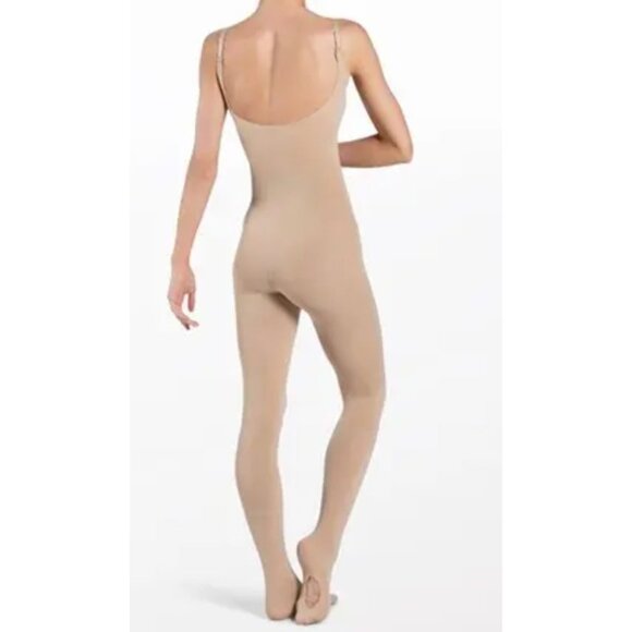 Balera Dancewear Tan Convertible Body Tights with Two Sets of Straps Size X/2X - Picture 2 of 4